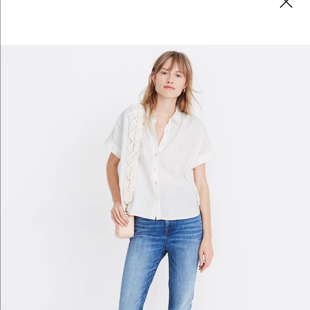 Madewell Linen-Blend Hilltop Shirt